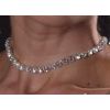 Collana perline d'acqua con strass